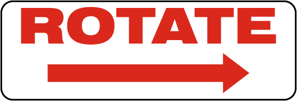 Rotate To The Right Label