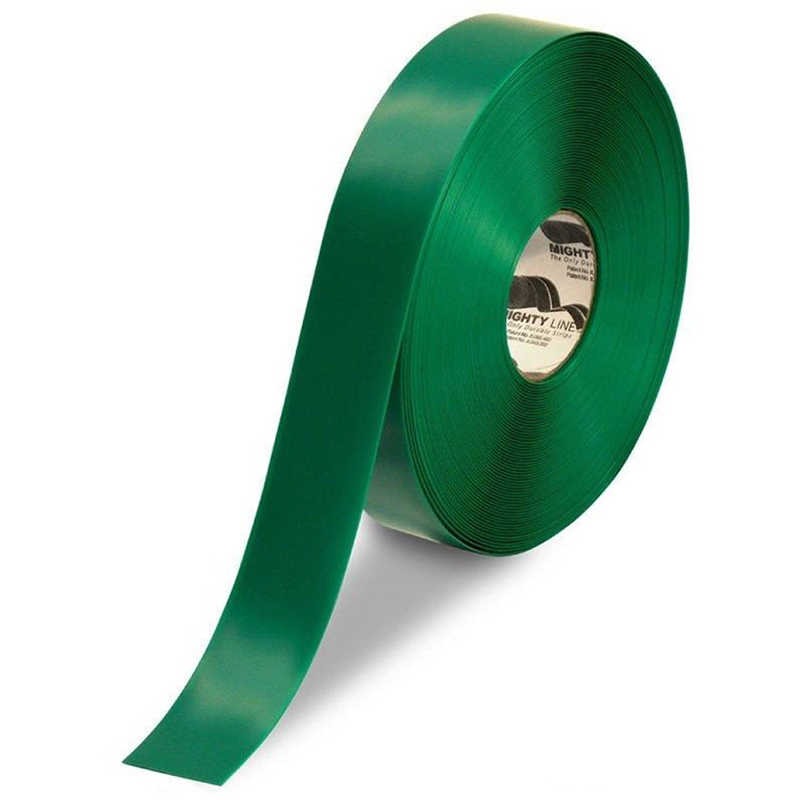 2" Green Mighty Line Safety Floor Tape - 100 FT. Roll