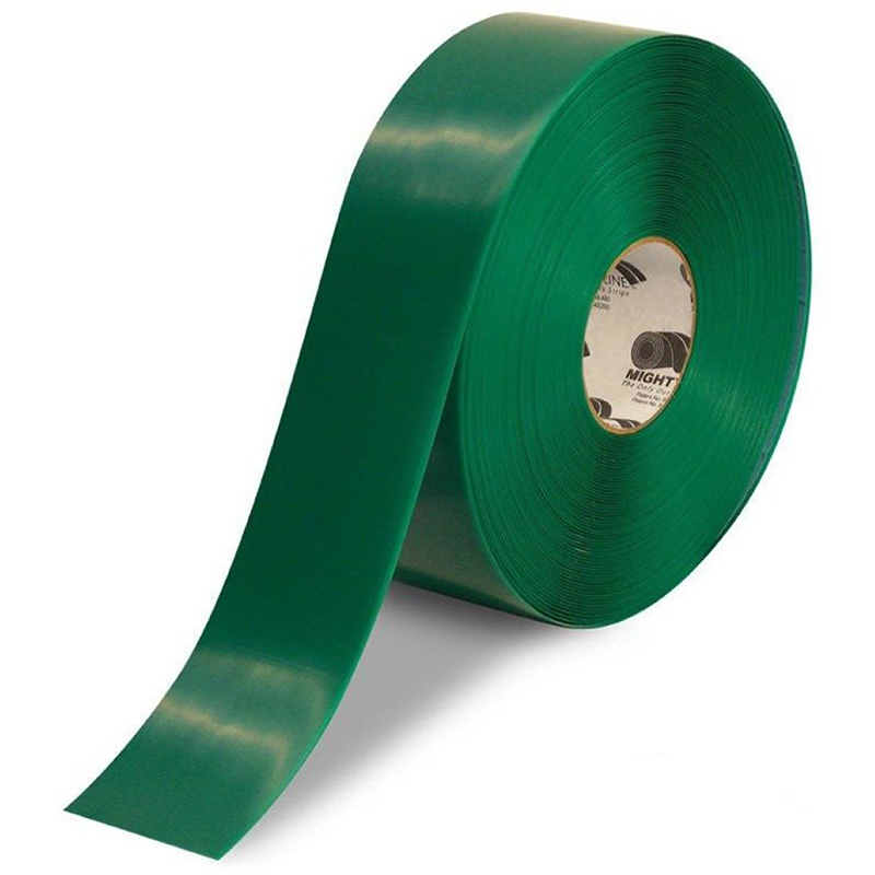 3" Green Mighty Line Safety Floor Tape - 100 FT. Roll