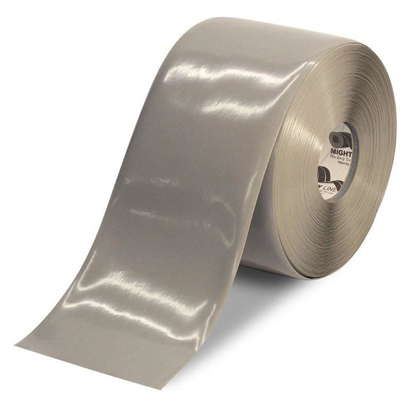 6" Gray Mighty Line Safety Floor Tape - 100 FT. Roll