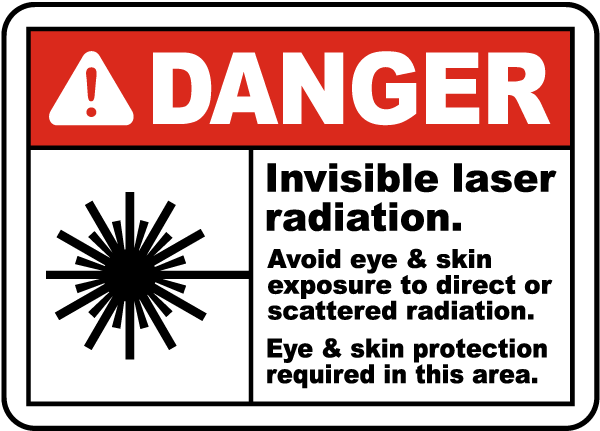 Invisible Laser Radiation Sign