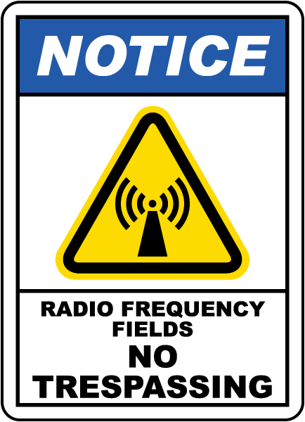 Radio Frequency Fields Sign