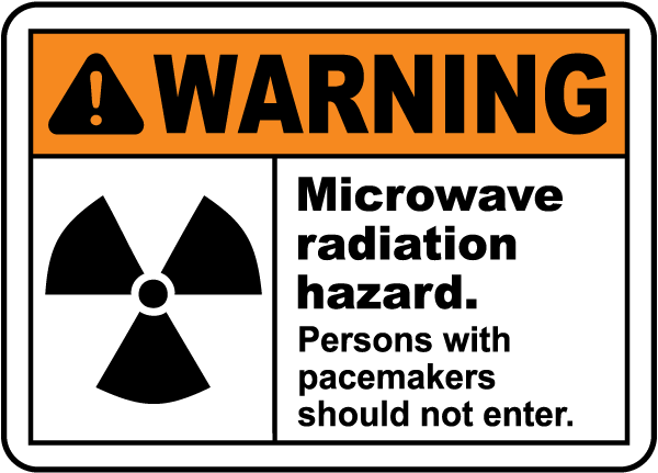 Microwave Radiation Hazard Sign