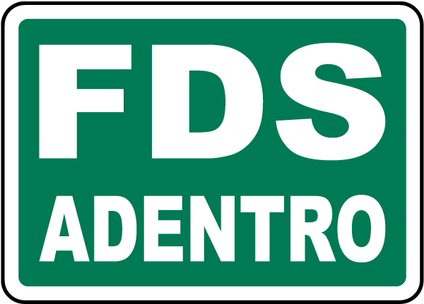 Spanish SDS Inside Sign