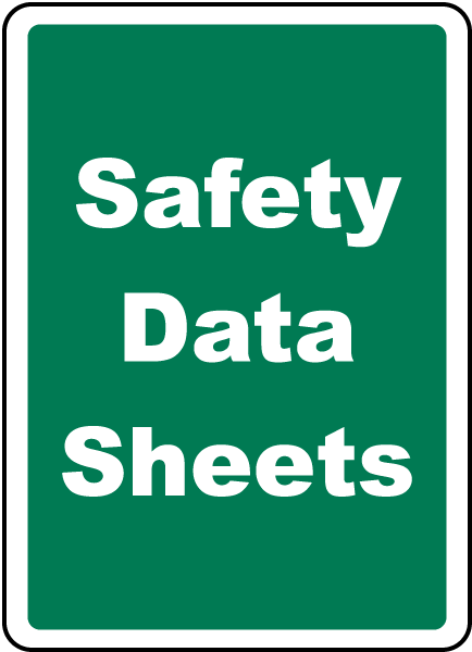 Safety Data Sheets Sign