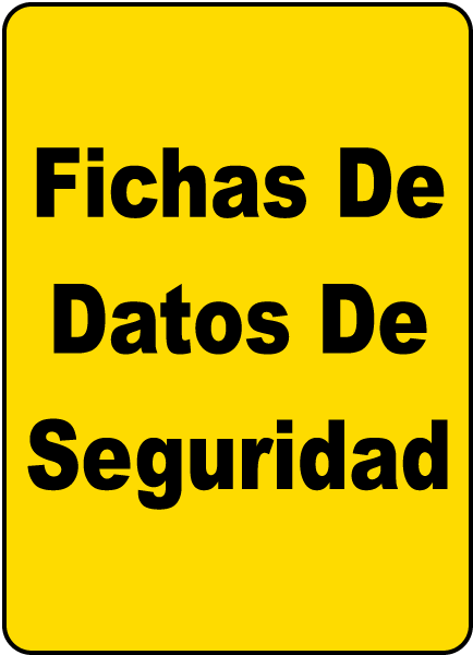Spanish Safety Data Sheets Sign