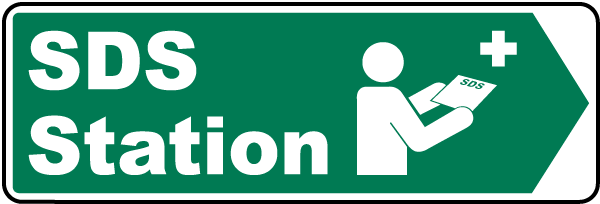 Right Arrow SDS Station Sign