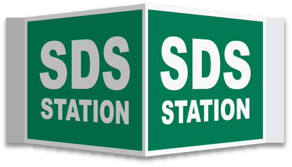 3-Way SDS Station Sign