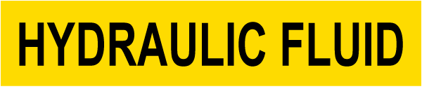Hydraulic Fluid Self-Adhesive Pipe Marker