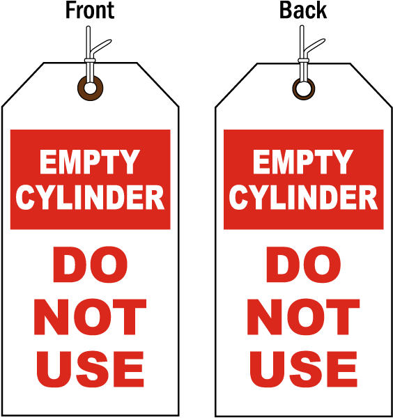 Empty Cylinder Status Tag