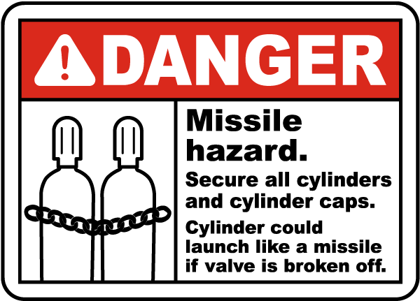 Danger Missile Hazard Sign