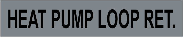 Heat Pump Loop Ret. Self-Adhesive Pipe Marker
