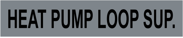 Heat Pump Loop Sup. Self-Adhesive Pipe Marker
