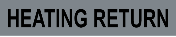 Heating Return Self-Adhesive Pipe Marker