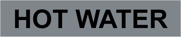 Hot Water Self-Adhesive Pipe Marker