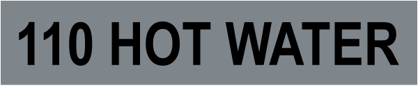 110 Hot Water Self-Adhesive Pipe Marker
