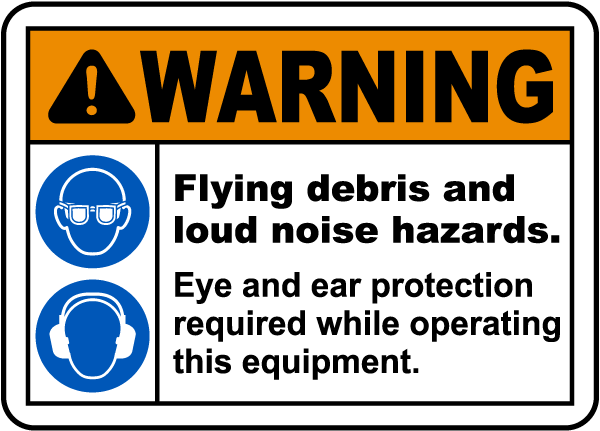 Flying Debris and Loud Noise Label