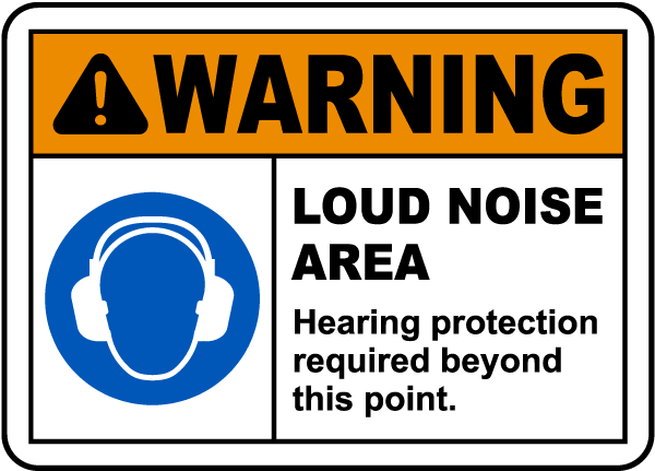 Hearing Protection Required Sign