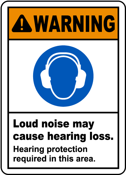 Hearing Protection Required Sign