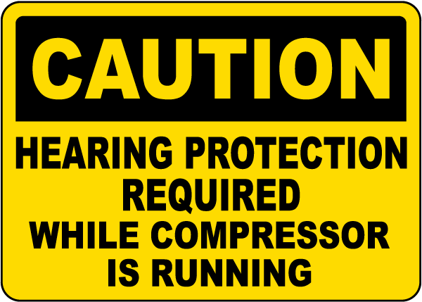 Hearing Protection Required Sign