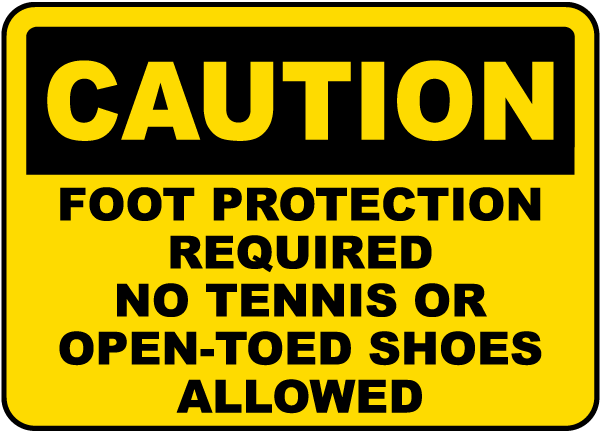 Foot Protection Required Sign