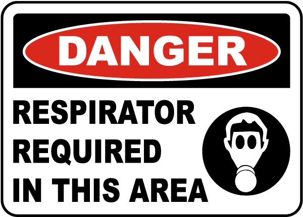Respirator Required In This Area Sign