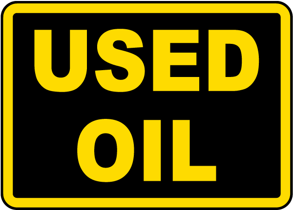 Used Oil Label