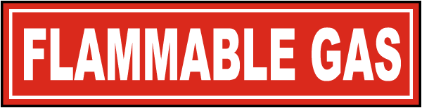 Flammable Gas Label