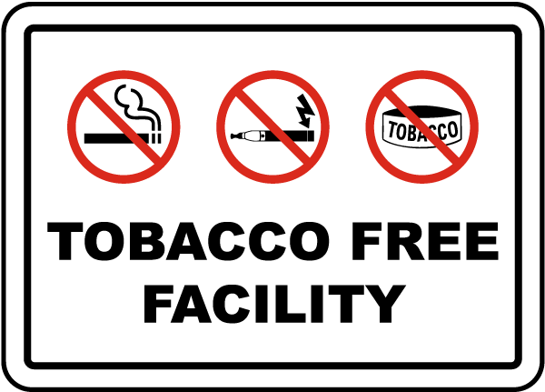 Tobacco Free Facility Sign