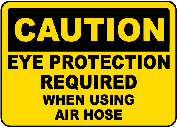 Eye Protection Required Sign