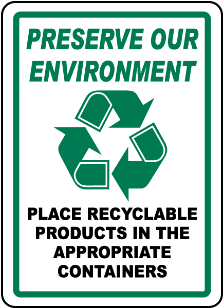 Preserve Our Environment Label
