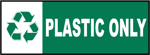 Plastic Only Label
