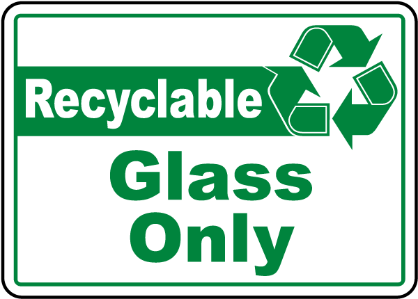 Recyclable Glass Only Label