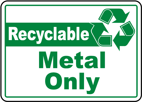 Recyclable Metal Only Label