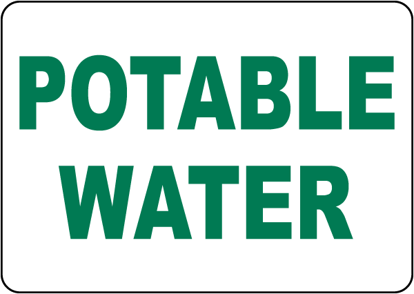 Potable Water Sign