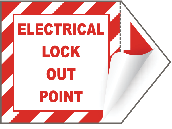 Electrical Lock Out Point Label