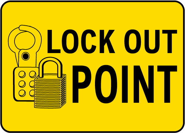 Lock Out Point Label