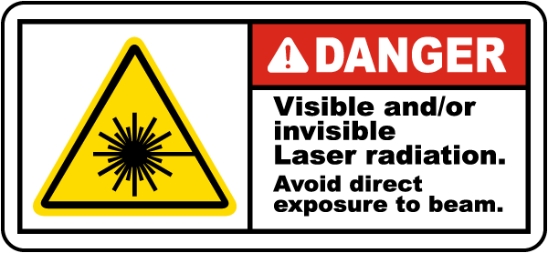 Visible / Invisible Radiation Label