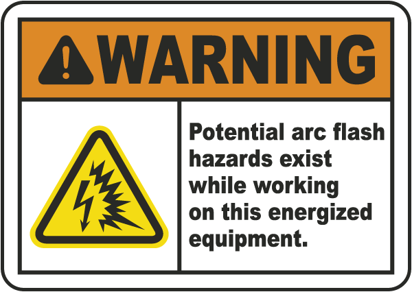 Potential Arc Flash Hazard Label