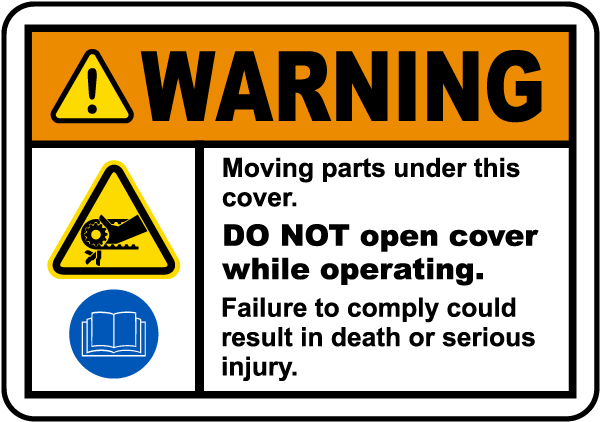 Moving Parts Under Cover Label