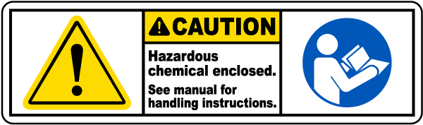 Chemicals Enclosed See Manual Label