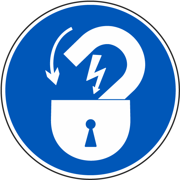 Lock Out Electrical Power Label