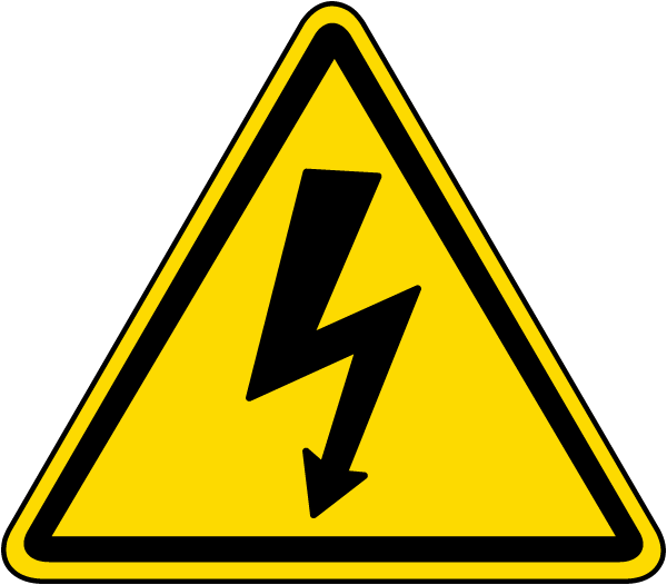 Electrical Shock / Electrocution Label