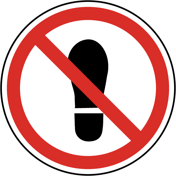 Do Not Step Label