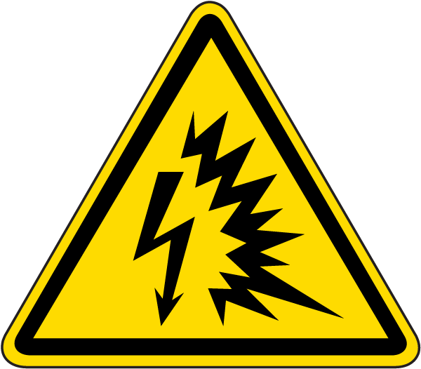 Arc Flash Explosion Warning Label