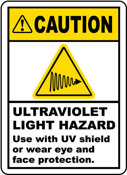 Ultraviolet Light Hazard Label