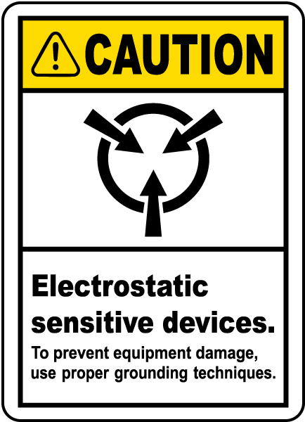 Electrostatic Sensitive Label