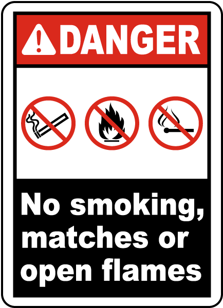 Danger No Smoking, Matches Label
