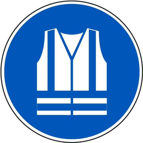 Wear High-Visibility Clothing Label