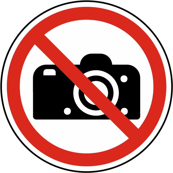 No Photography Label